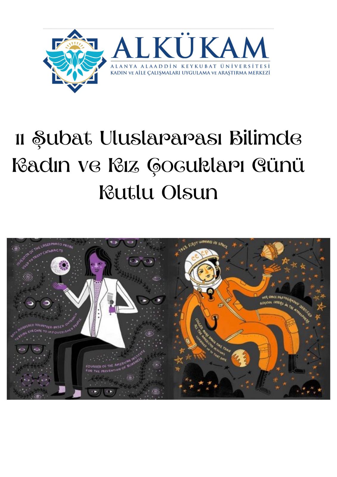11 ŞUBAT ULUSLARARASI BİLİMDE KADIN VE KIZ ÇOCUKLARI GÜNÜ