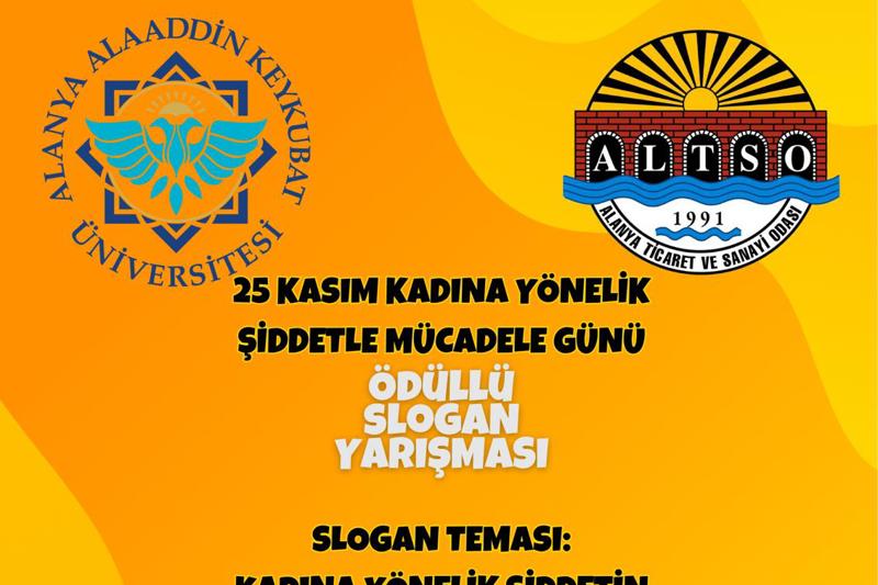 KADINA YÖNELİK ŞİDDETLE MÜCADELE SLOGAN YARIŞMASI