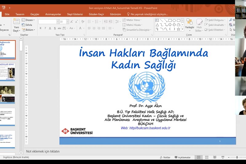 Alanya Alaaddin Keykubat Üniversitesi Kadın ve Aile Çalışmaları Uygulama ve Araştırma Merkezi (ALKÜKAM) tarafından 8 Mart Dünya Kadınlar Günü kapsamında Eşitlik Paneli; Eşitiz, Biriz, Biziz