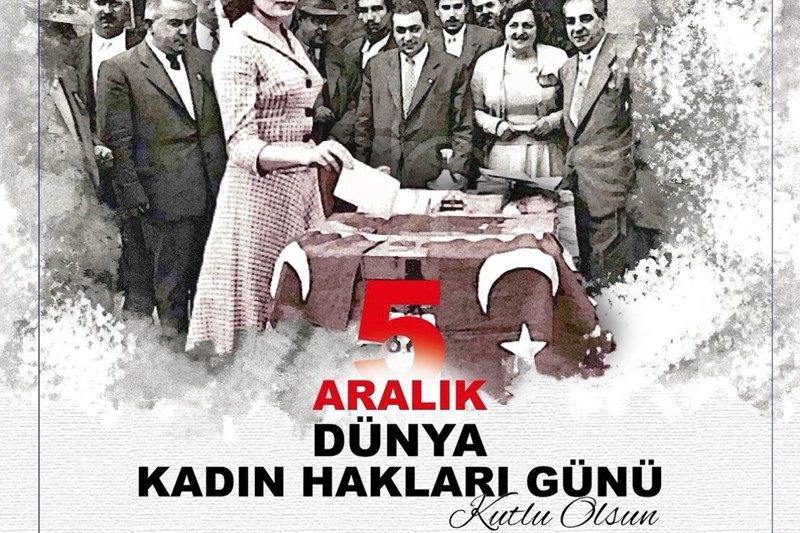 REKTÖRÜMÜZ PROF. DR. SN. KENAN AHMET TÜRKDOĞAN'IN 5 ARALIK DÜNYA  KADIN HAKLARI GÜNÜ MESAJI