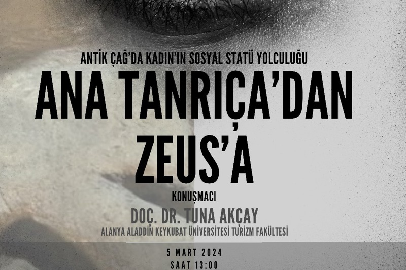 DOÇ. DR. TUNA AKÇAY'IN ANA TANRIÇA'DAN ZEUS'A İSİMLİ SÖYLEŞİSİNE DAVETLİSİNİZ.